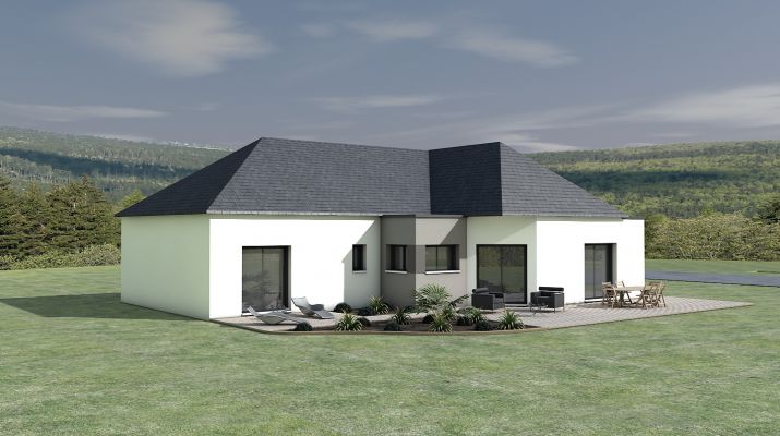 Maison de plain-pied 121m²