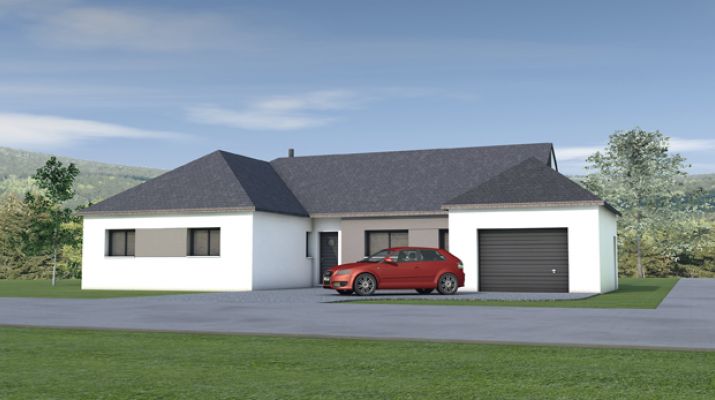 Maison de plain pied 122m²