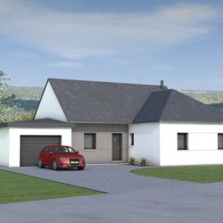 Maison de plain-pied 105m²